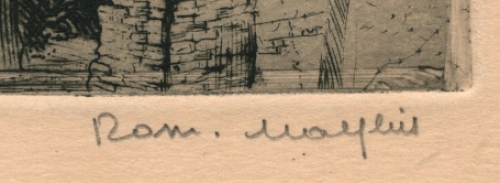 Belgische etser en tekenaar Romain Malfliet