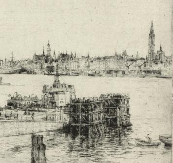 Romain Malfliet, ets langs de Schelde