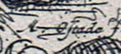 Man met plooikraag bij een boerenpaar