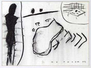Kunstwerk uit 1989 van de Belgische kunstenaar Werner Mannaers