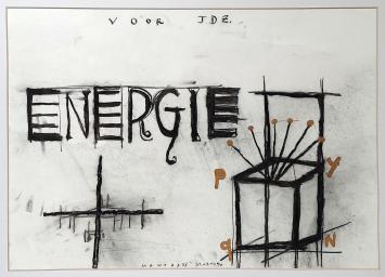 Kunstwerk uit 1990 van de Belgische kunstenaar Werner Mannaers