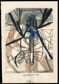 Kunstwerk op papier van de Belgische kunstenaar Werner Mannaers kopen
