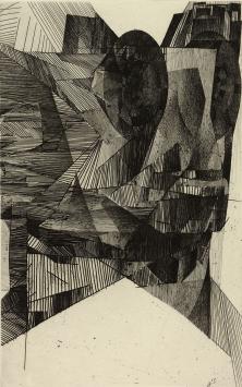 Modern grafisch kunstwerk van kunstenaar Marc Laffineur