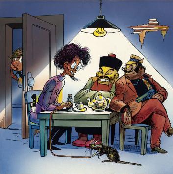Poster van Marc Sleen, de drie wrekers uit 1992