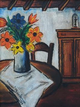 Schilderij door de Belgische kunstenaar Marcel Beeckman