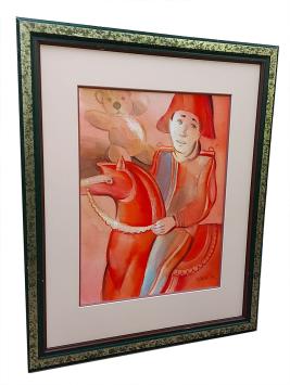 Expressionistisch schilderij van Marcel Cockx