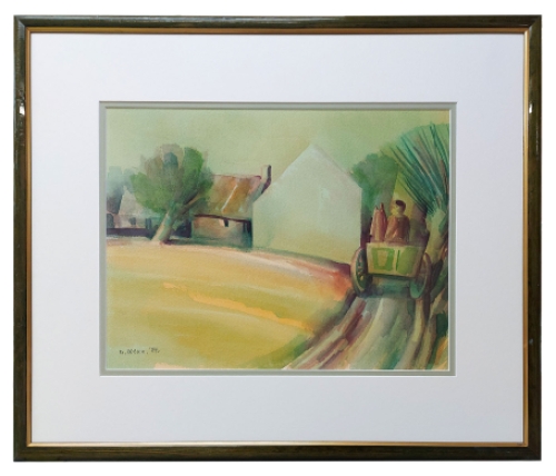 Aquarel Belgische kunstenaar Marcel Cockx