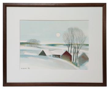 Aquarel Belgische kunstenaar Marcel Cockx