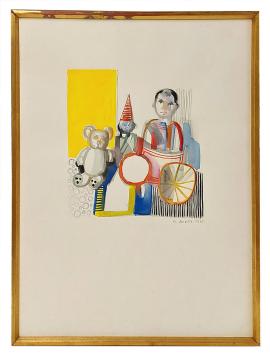 Aquarel uit 1972 van Marcel Cockx kopen