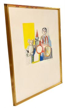 Schilderij op papier kopen van Marcel Cockx