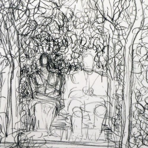 Tekening van de Belgische kunstenaar Marcel Maeyer