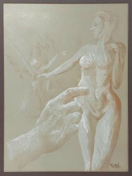 Naaktschilderij van de Belgische kunstenaar Marcel Notebaert kopen