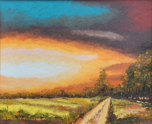 Olieverfschilderij van de Belgische kunstenaar Marcel Ringelé