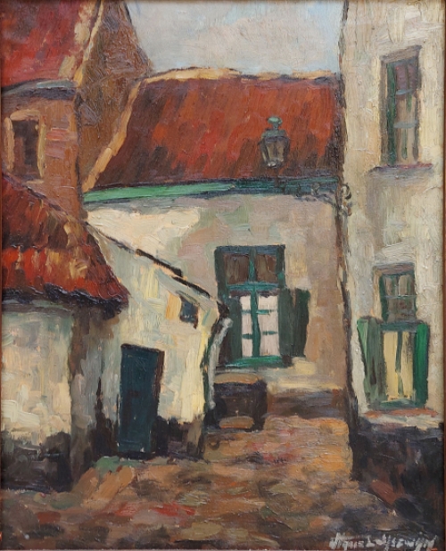 Schilderij door de Belgische kunstenaar Marcel Ysewijn