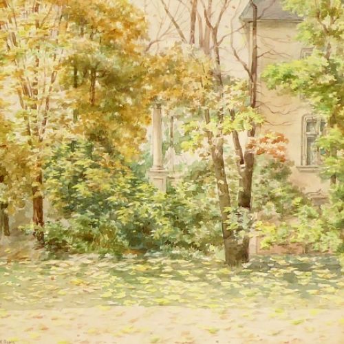 Park met kasteel 1899