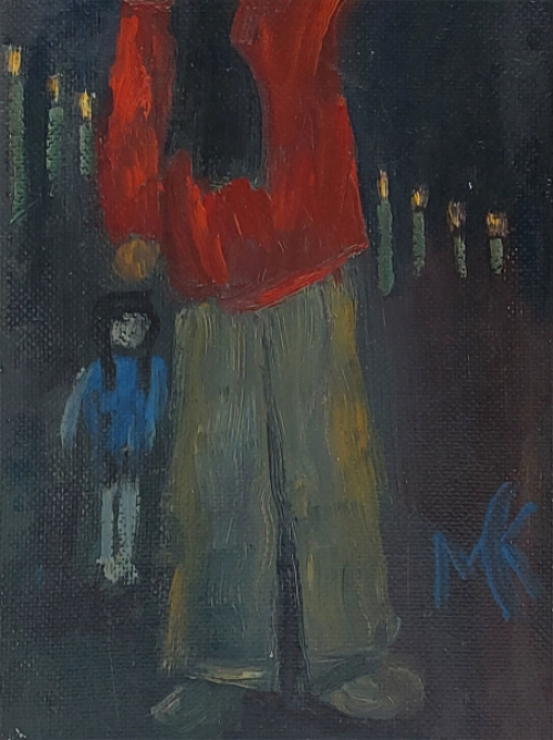 Origineel schilderij van de Nederlandse kunstenares Maria Kruijsen