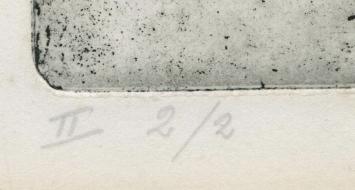 Ets van de Belgische grafica Maria Marques