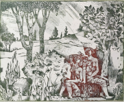 Fat allatt (onder de boom)