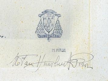 Marie Van Humbeeck-Piron, kardinaal Mercier