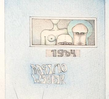 Bevallige dame op stap met haar hondje 1984