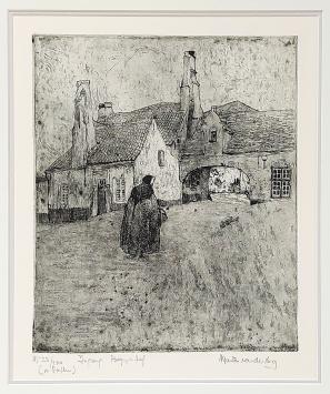 Ets van de Belgische etser Marten van der Loo