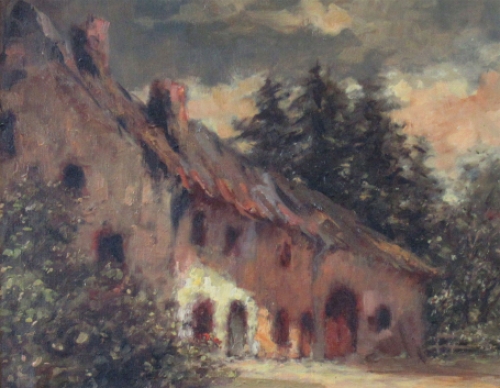 Schilderij van de Kortrijkse kunstenares Marthe De Spiegeleir