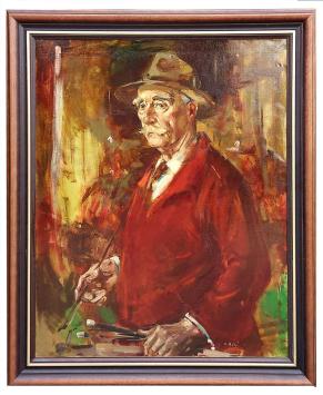 Olieverfschilderij van de Belgische schilder Martin Bollé