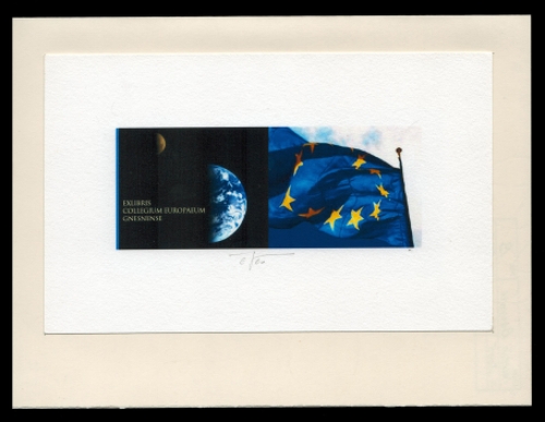 Martin Baeyens  met een ex libris