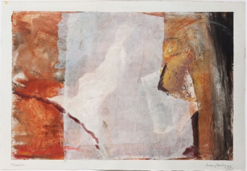 Mary Verloop met een uniek kunstwerkje