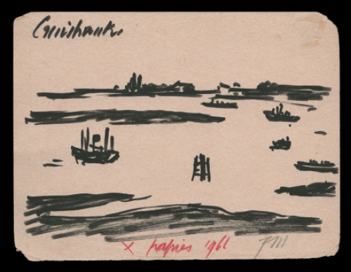 Schets of tekening van Masereel kopen