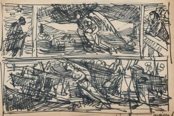 Originele tekeningen van Frans Masereel kope,