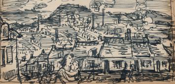 Originele tekeningen van Frans Masereel kope,