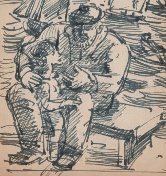 Originele tekening van Frans Masereel
