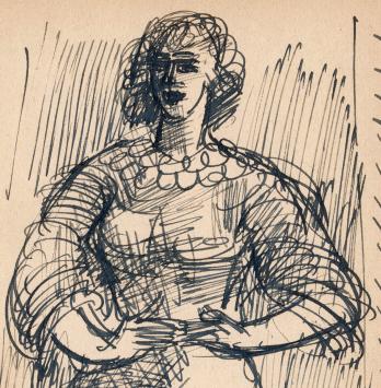 Studieschets van F. Masereel kopen