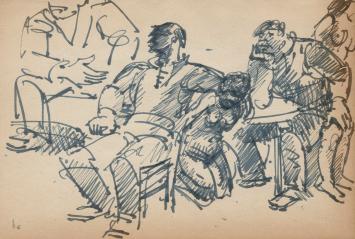 Tekening op papier van Frans Masereel kopen