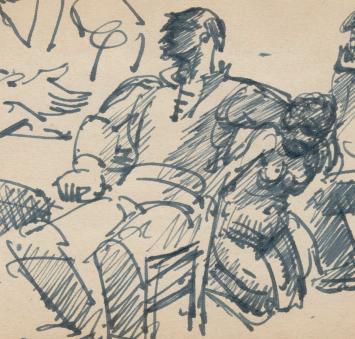 Studieschets van F. Masereel online te koop