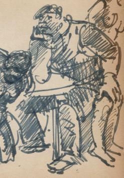 Kunstwerkje van de Belgische graficus Frans Masereel