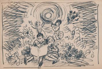 Kunstwerk op papier van Frans Masereel