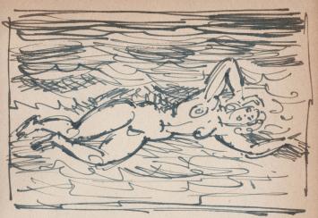 Kunstwerkjes op papier met pen van Frans Masereel