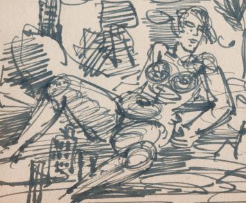 Studieschets van F. Masereel kopen