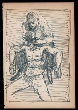 Tekening van Belgische kunstenaar Frans Masereel kopen