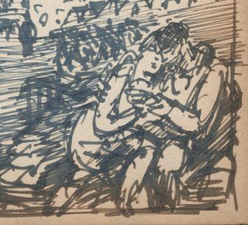 Schets uit schetsboek van F. Masereel