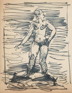 Kunstwerk op papier van Frans Masereel