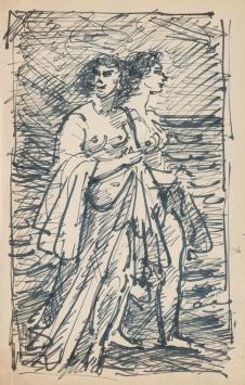 Schets van de Belgische graficus F. Masereel kopen