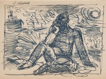Kunstwerkje op papier van Frans Masereel