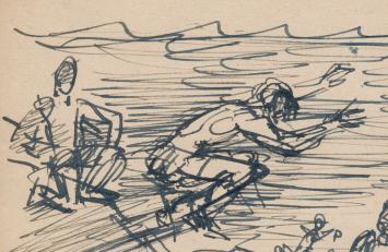 Studieschets van F. Masereel online kopen