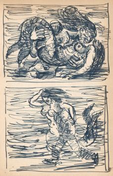 Schets geschetst door  Frans Masereel