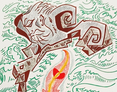 Lithographie signée d\'André Masson