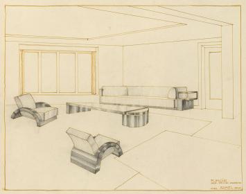 Ontwerptekening van Maurice Carlier 