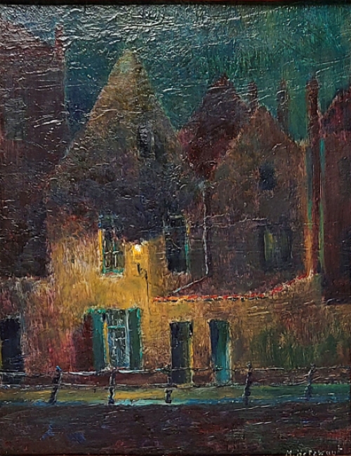 Schilderij door de Belgische kunstenaar Maurits Helewaut